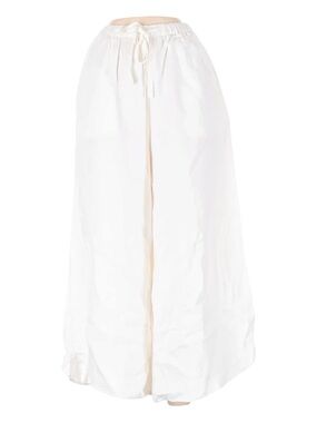NWT Outerknown Riviera 100% Linen Pants S Salt High Waisted Wide Leg Drawstring